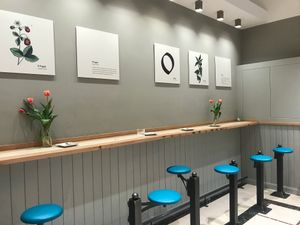 Small seating area  at Shake Cafe - Camillo Cavour in Florence