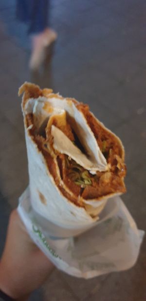 Big Dürüm at Adanus Cigköfte in Berlin