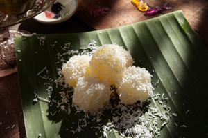 Vegan Ubi Kayu (Steam Tapioca) at Kueh Ho Jiak 粿好吃 - Tanjong Pagar in Central Singapore