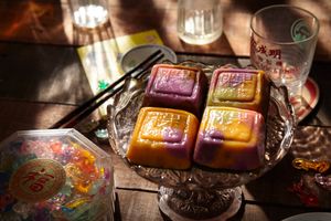 Vegan Sweet Potatoes Rice Kueh at Kueh Ho Jiak 粿好吃 - Tanjong Pagar in Central Singapore