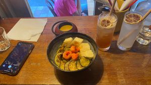 The lychee in this curry was amazing  at Jumon in Belfast