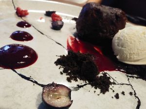 Dark Moon dessert at Jumon in Belfast