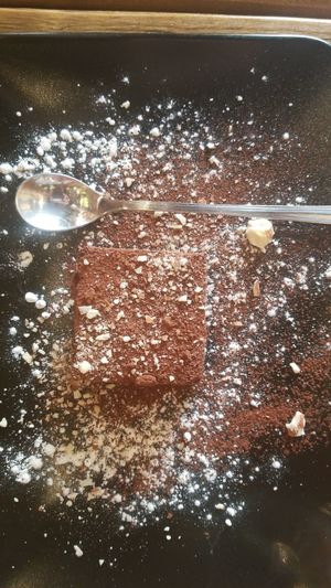 Vegan Chocolate cake... Didn't have a chance to take pictures of the other food at Fiumefreddo Bio in Venice