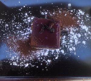 Vegan blueberry pie at Fiumefreddo Bio in Venice