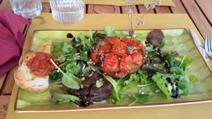 Vegan parmigiana at Fiumefreddo Bio in Venice