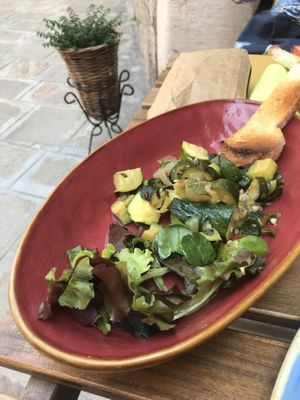 Zucchini side  at Fiumefreddo Bio in Venice