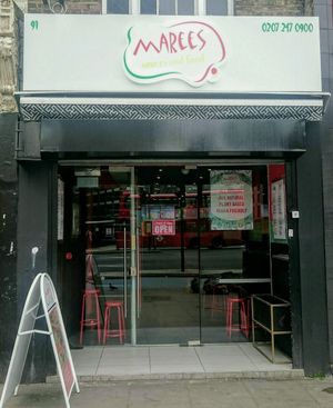 Maree's cafe  at Marees Sauces and Food in London