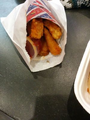 Sweet potato fries at Marees Sauces and Food in London