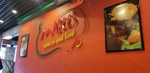 Inside sign at Marees Sauces and Food in London