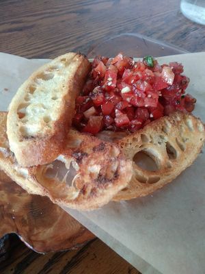 Bruschetta at Frontagers in Pacific Beach