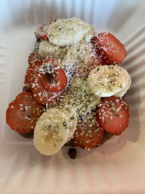 Hazelnut toast  at Goddess Goods in Morro Bay