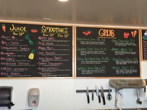 Menu at Goddess Goods in Morro Bay