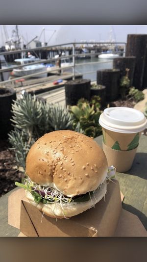 Almond Burger & Coffee  at Goddess Goods in Morro Bay