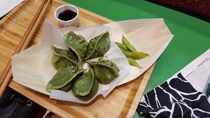 Vegan dumplings at LeDu Happy Dumplings & Noodle in Munich
