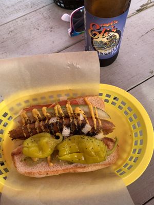 Chicago dog  at The Moody Dog - Food Truck in Belfast