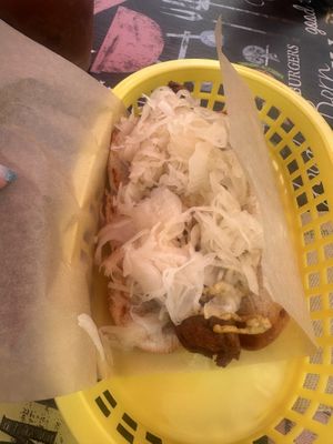I got the kraut   at The Moody Dog - Food Truck in Belfast