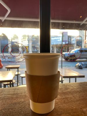 Coffee at Tompkins Square Bagels in New York City