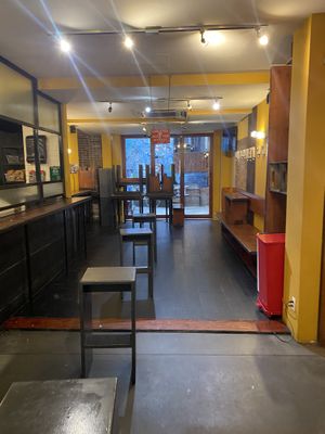 Inside still closed   at Tompkins Square Bagels in New York City