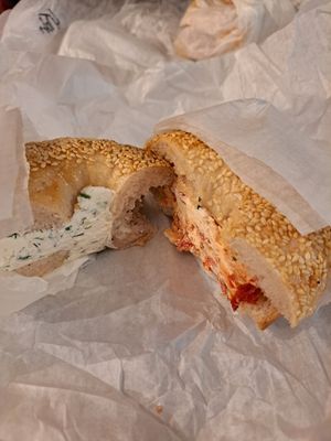  at Tompkins Square Bagels in New York City