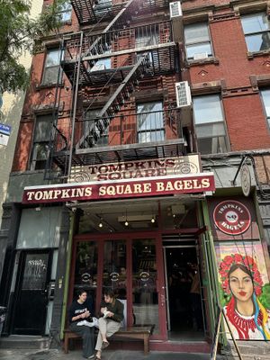   at Tompkins Square Bagels in New York City