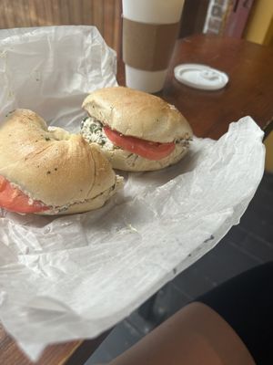   at Tompkins Square Bagels in New York City