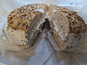  at Tompkins Square Bagels in New York City