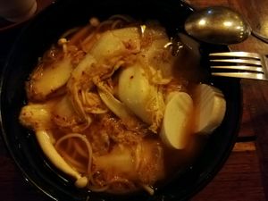 Kimchi soup at Vitking House in Siem Reap