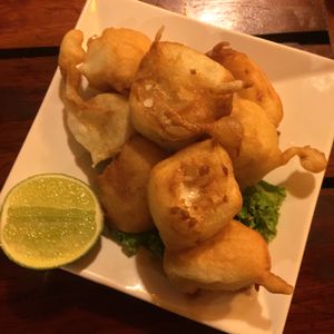 Deep fried tofu at Vitking House in Siem Reap
