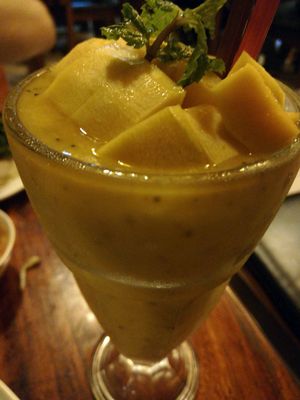Mango/Passion fruit juice at Vitking House in Siem Reap