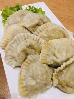 Mushroom dumplings at Vitking House in Siem Reap