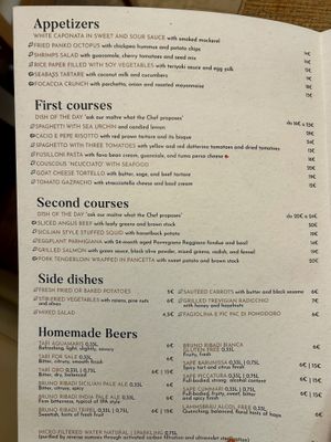 Karte   at Bioesseri in Palermo