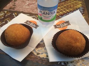 Vegan arancini amazing!  at kePalle - Via Maqueda in Palermo
