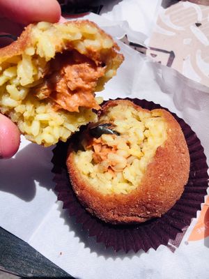 Delicious Vegan Ragu Arancini  at kePalle - Via Maqueda in Palermo
