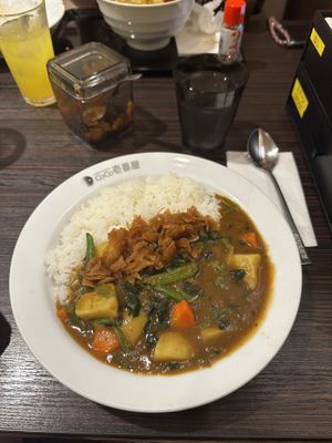 Vegan curry with vegetables   at Coco Ichibanya in Hiroshima