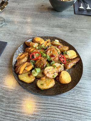 Gunpowder potatoes   at Indi-Yang in Torquay