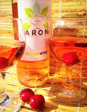 ARON Vegan Rose Wine 
shared by customer @jblunsum "celebrating in the sun!" at Indi-Yang in Torquay