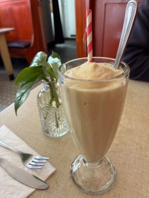 All-soy shake at St Francis Fountain and Candy in San Francisco