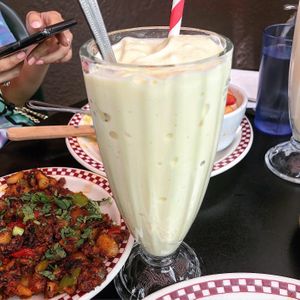 Soy milkshake at St Francis Fountain and Candy in San Francisco