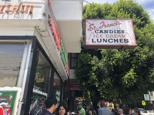 Quick wait at St Francis Fountain and Candy in San Francisco