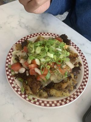 Vegan nebulous potato thing! So good at St Francis Fountain and Candy in San Francisco