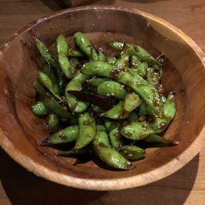 Hawaiian edamame appetizer - sweet and spicy! at Cocoron in New York City