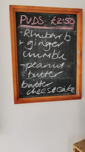 Thur Fri Puddings at Vega in Tintagel