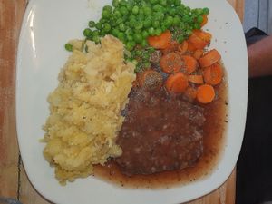 Lentil loaf at Vega in Tintagel