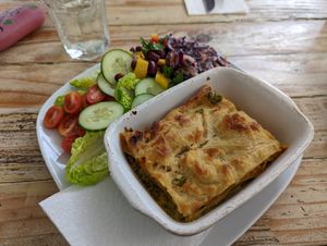 Lasagna at Vega in Tintagel