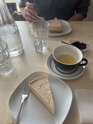 Peanut butter cheesecake was fantastic   at Vega in Tintagel