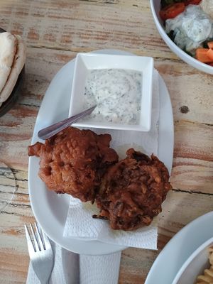 onion bhajis at Vega in Tintagel