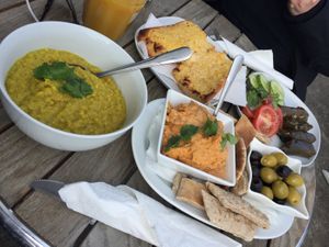 Vegan tapas  at Vega in Tintagel