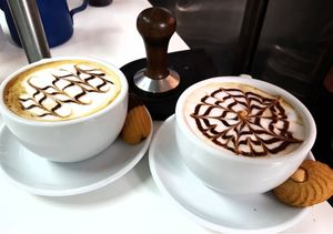 Speciality coffee with soy Milk  at Papagayo in Torremolinos