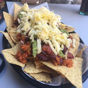 Vegan nachos at Papagayo in Torremolinos