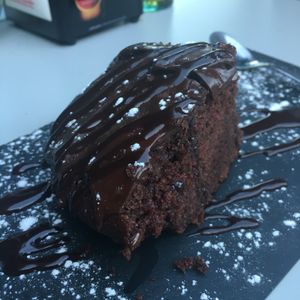 Giant hot brownies! at Papagayo in Torremolinos